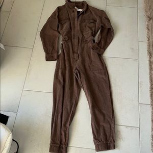 Brown Utility Jumpsuit size LARGE New with tags